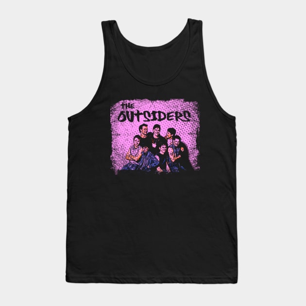 Greaser Brotherhood Celebrate the Bond and Unbreakable Loyalty of Outsiders' Group Tank Top by Amir Dorsman Tribal